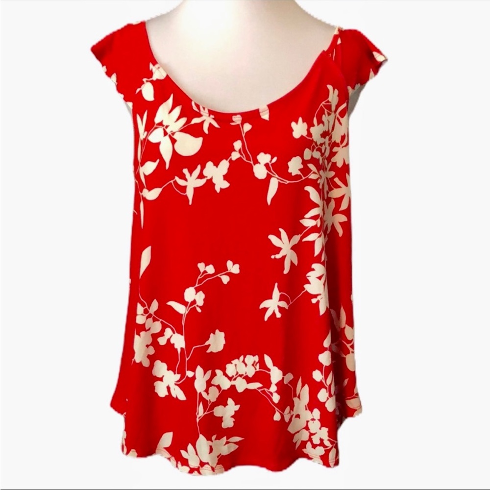 Kaileigh floral top with ruffle
